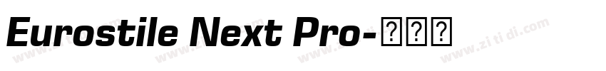 Eurostile Next Pro字体转换